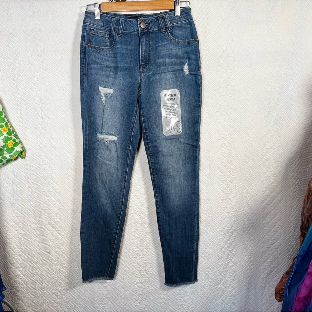 NEW 1822 Denim skinny ankle blue jeans size 6 - Picture 2 of 9